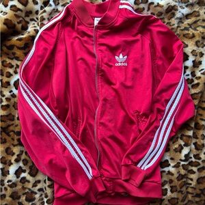 red adidas jacket